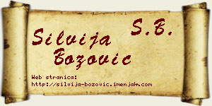 Silvija Božović vizit kartica